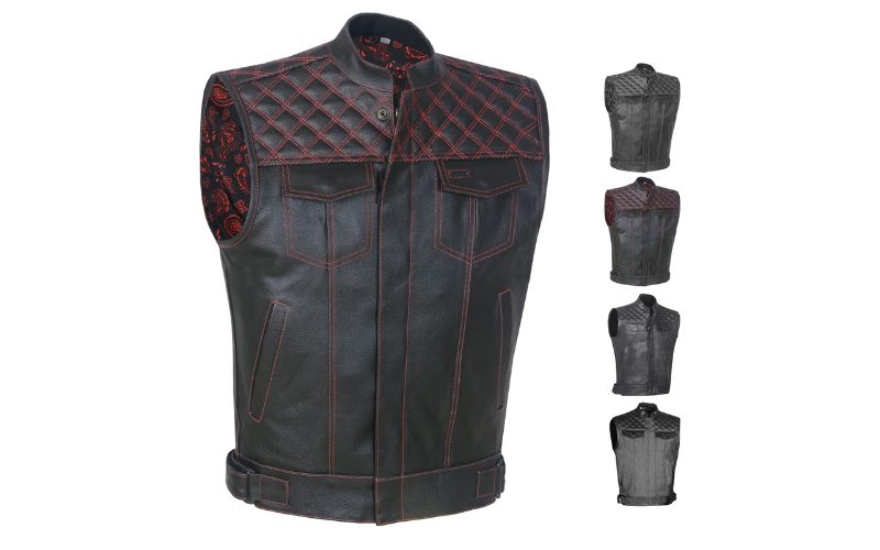 Custom Motorcycle Leather Vests