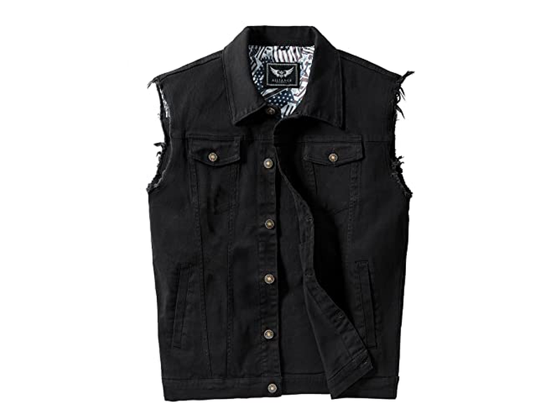 Denim Vest Jacket for Men Fashion