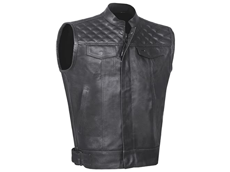 Leather Motorcycle Concealed Gun Pockets