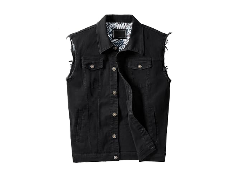 Trucker Jeans Vests Fashion Vintage Sleeveless Vest