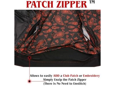 Black Denim and Leather Club Style Vest Quilt Design