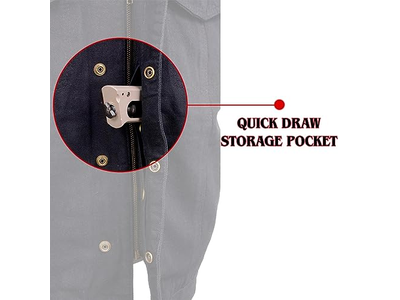 Men's 'Brute' ack Denim Club Style V-Neck Motorcycle Vest