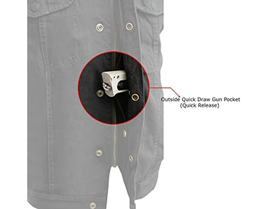 Black Denim Club Style Vest