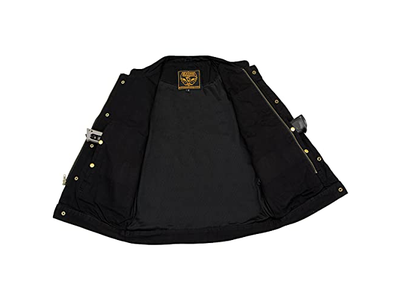 Black Denim Club Style Vest