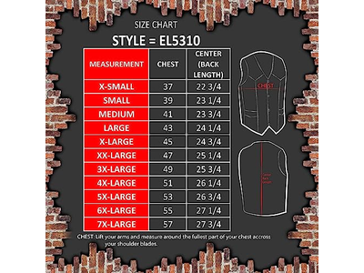 Black Motorcycle Leather Vest for Men