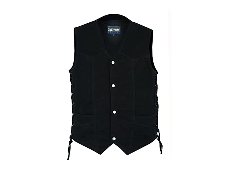 Daniel Smart Biker Vest for Men V-Shaped