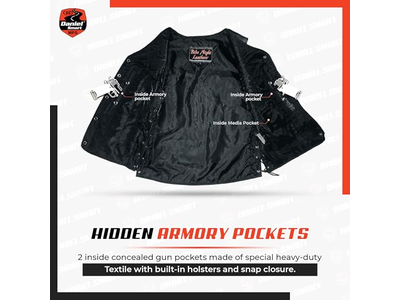 Daniel Smart Womens Leather Vest