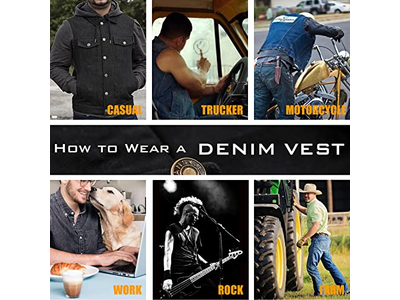 Denim Vest Jacket for Men Fashion