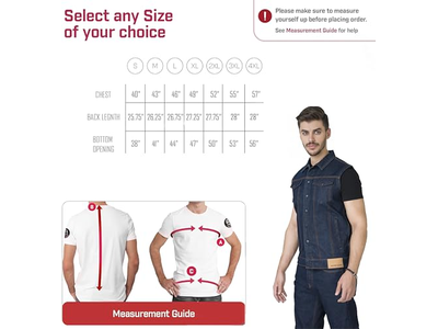 Denim Vest True-Blue-Men's Vests Casual-Motorcycle