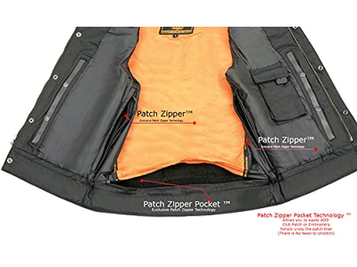 Leather Men's Black Cool-Tec Premium Leather Vest