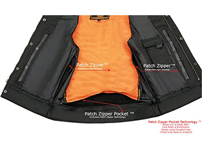 Leather Men's Classic Club Style Motorcycle Bikers