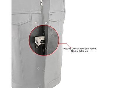 Leather Men's Classic Club Style Motorcycle Bikers