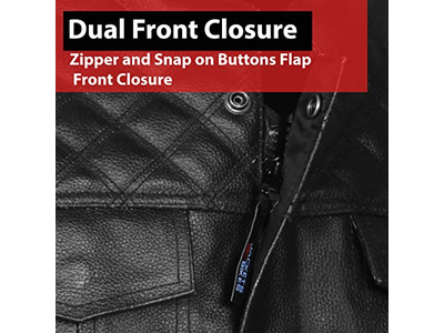 Leather Motorcycle Concealed Gun Pockets