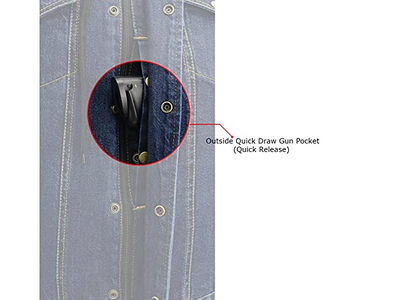 Men's Blue Denim '5-in-1' Club Style Vest