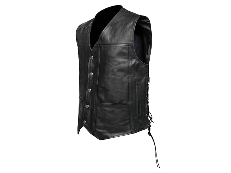 Mens Retro Biker Motorcycle Vest Vintage Club