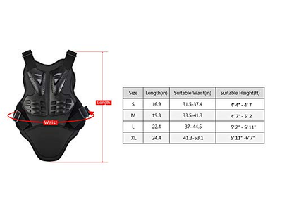 Motorcycle Armor Vest Chest Back Body Guard Vest