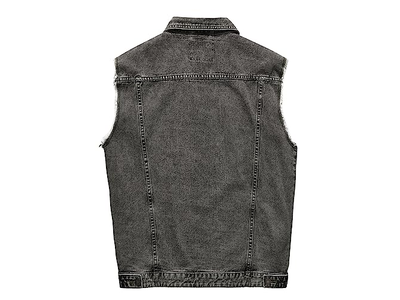 Stretchy Motorcycle Denim Sleeveless Vest