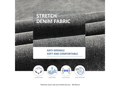 Stretchy Motorcycle Denim Sleeveless Vest