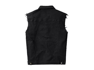 Trucker Jeans Vests Fashion Vintage Sleeveless Vest