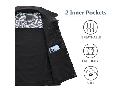 Trucker Jeans Vests Fashion Vintage Sleeveless Vest