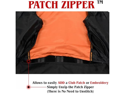 Women's Black Premium Leather Side Buckle Motorcycle Rider Vest