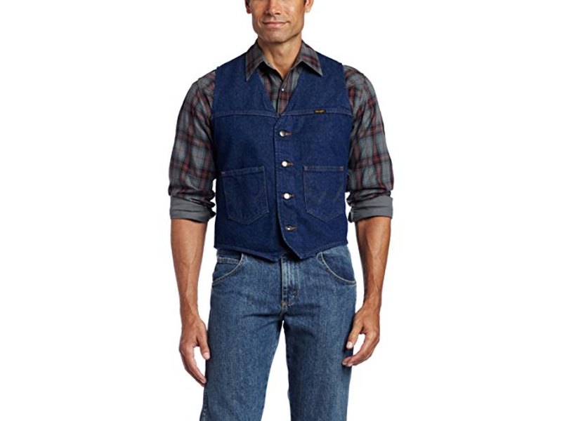 Wrangler Men's Unlined Denim Vest