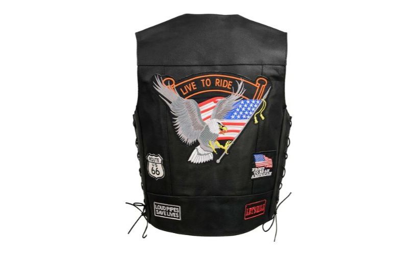 Custom Motorcycle Leather Vests